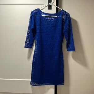 Express vibrant blue dress size Small can be used a 2 pieces